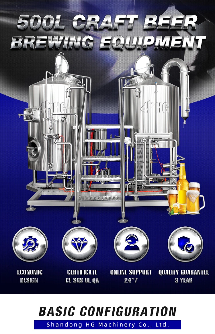 Microbrewery Beer Machines 500L Wine Making Machine Equipment